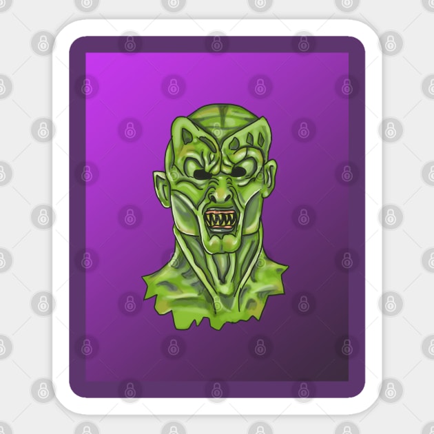 Goosebumps- Haunted Mask Sticker by tesiamarieart